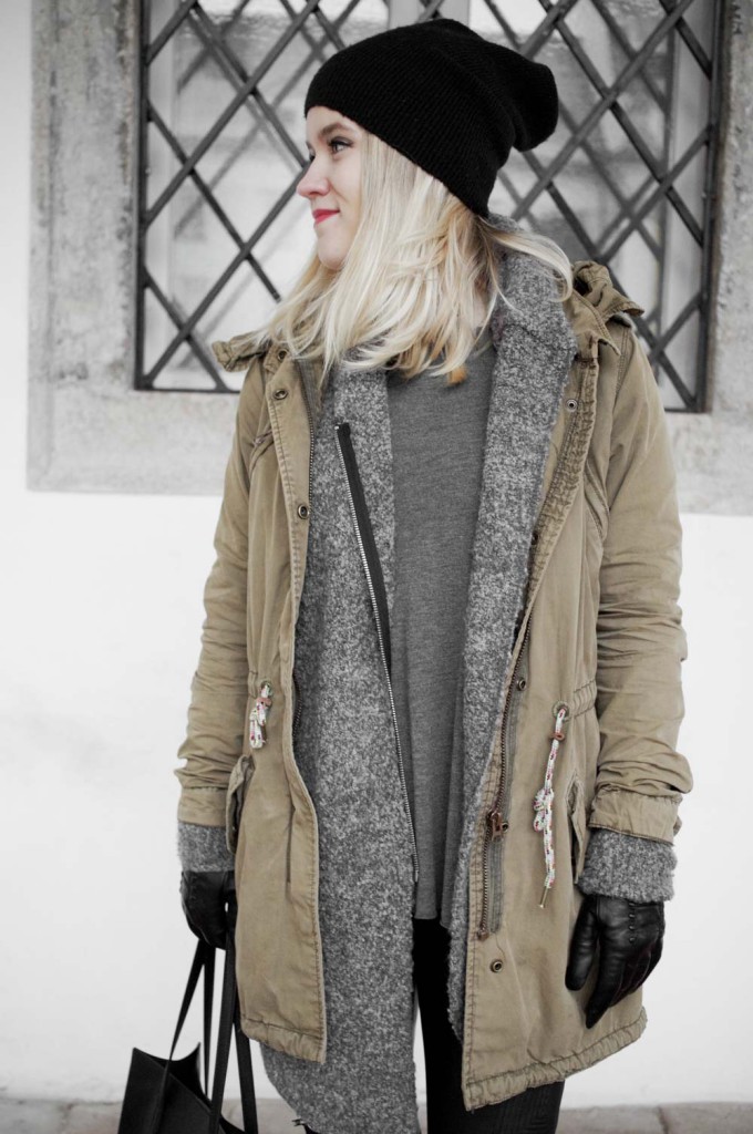 7waystowear Outfit grüner Parka Lederhose BikBok Tantjana Catic Collection | www.sophiehearts.com (9 von 15)