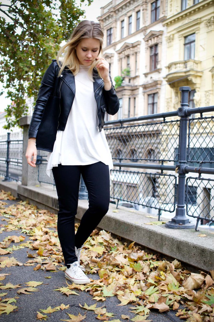 Terranova_Outfit_Herbst_Blackandwhite_Lederjacke_Sophiehearts (4 von 12)