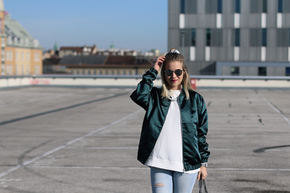 Bomberjacke Outfit Fashion Outfitpost Fashion Post Deichmann Adidas Originals Sophiehearts