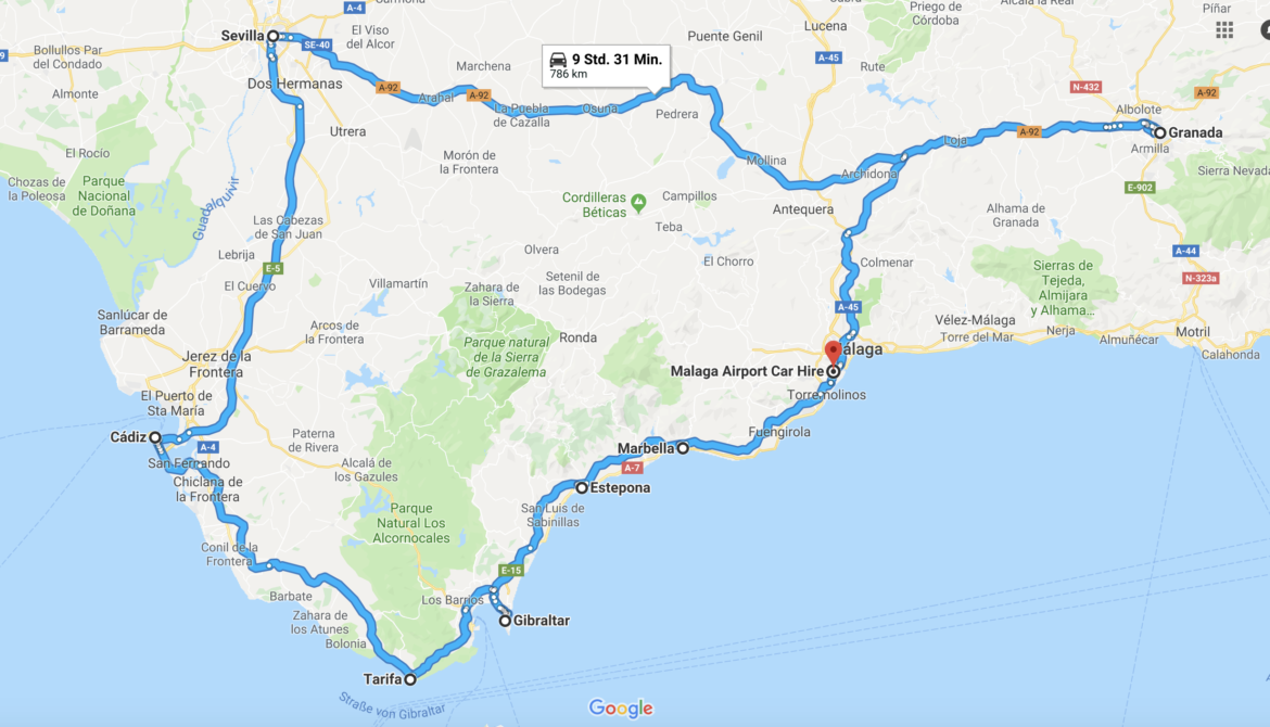 ROAD TRIP DURCH ANDALUSIEN